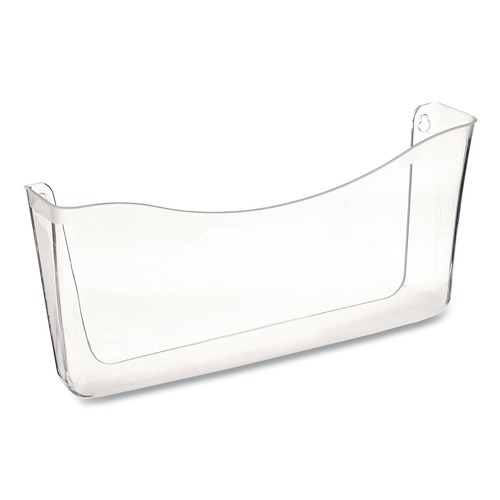Wall Racks & Hooks | Rubbermaid 65986 13.75 in. x 3 in. x 6.63 in. A4/Letter Size Unbreakable Magnetic Wall File - Clear image number 0