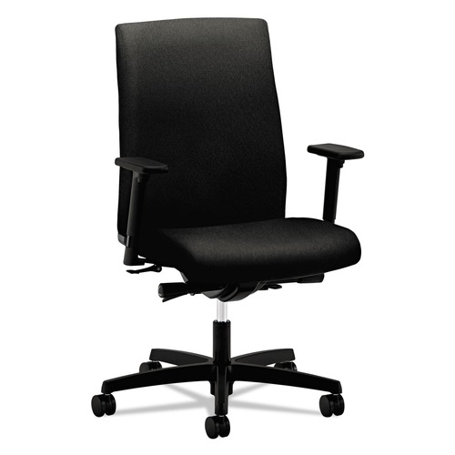 Office Chairs | HON HIWM3.A.H.U.CU10.T.SB Ignition Series 17 in. to 22 in. Seat Height Supports Up to 300 lb Mid-Back Work Chair - Black image number 0