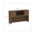 Office Desks & Workstations | Alera VA286015WA 58.88 in. x 15 in. x 35.38 in. Valencia Series 4-Compartment Hutch with Doors - Modern Walnut image number 4