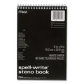 Notebooks & Pads | Mead 43082 Spell-Write 6 in. x 9 in. Sheets Gregg Rule Wirebound Steno Pad - Random Assorted Cover Color image number 1