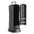 Breakroom Supplies | Wego 56101100 WeGo 10.22 in. x 12.5 in. x 23.75 in. Utensils Dispenser - Black image number 3