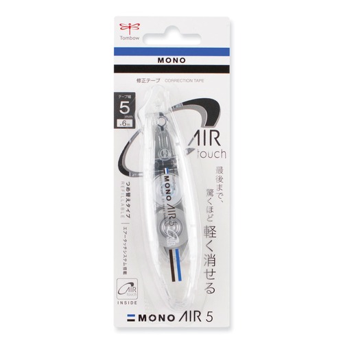 Back to School Sale | Tombow 68696 MONO Air 0.19 in. x 236 in. Refillable Pen-Type Correction Tape - Clear Applicator image number 0