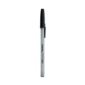 Pens | Universal UNV27410 Medium 1 mm Stick Ballpoint Pen - Black Ink, Gray/Black Barrel (1 Dozen) image number 0