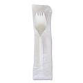 Cutlery | Boardwalk BWKSPORKWHPPIW Mediumweight Wrapped Polypropylene Spork Cutlery - White (1000/Carton) image number 2