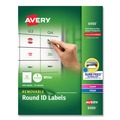 Labels | Avery 06450 1 in. Diameter Inkjet/Laser Removable Multi-Use Labels - White (945/Pack) image number 0