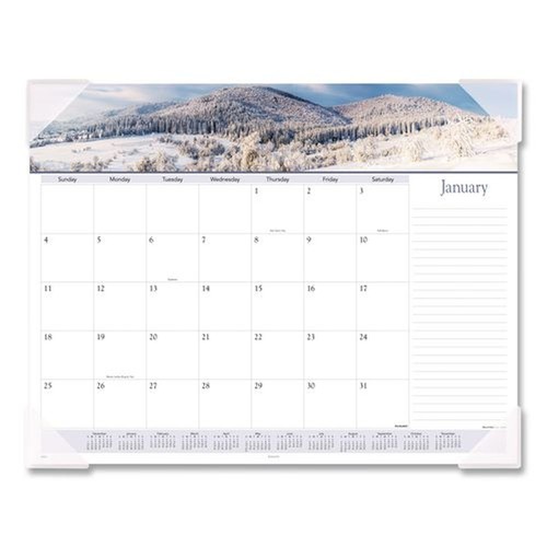 Notebooks & Pads | AT-A-GLANCE 89802 12-Month (Jan to Dec): 2026 22 in. x 17 in. Landscapes Photography Landscape Panoramic Desk Pad - White Sheets, Clear Corners image number 0
