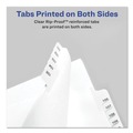 Dividers & Tabs | Avery 82202 10-Tab "4-in 11 in. x 8.5 in. Allstate Style Preprinted Legal Exhibit Side Tab Index Dividers - White (25/Pack) image number 5