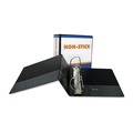 Back to School Sale | Samsill 16400 11 in. x 8.5 in. Nonstick View Binder with 3 D Rings and 5 in. Capacity - Black image number 5