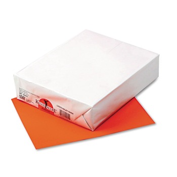 Pacon P102051 24 lbs. 8-1/2 in. x 11 in. Kaleidoscope Multipurpose Colored Paper - Pumpkin (500/Ream)