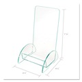 Desk Shelves | Deflecto 775383 4.5w x 4.5d x 7.88h Euro-Style Leaflet Size DocuHolder - Green Tinted image number 3