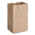  | Ross & Wallace Paper Products 100321500PK/BL 8.13 in. x 5.88 in. x 12.5 in. #20 Squat Size Grocery Paper Bags - Kraft (500/Bundle) image number 2