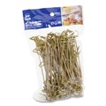 Food Service | AmerCareRoyal R803 4 in. Paper Knotted Bamboo Pick - Natural (1000/Carton) image number 1