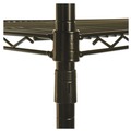 Just Launched | Alera ALESW504824BL 48 in. x 24 in. x 72 in. NSF Certified Industrial Four-Shelf Wire Shelving Kit - Black image number 4