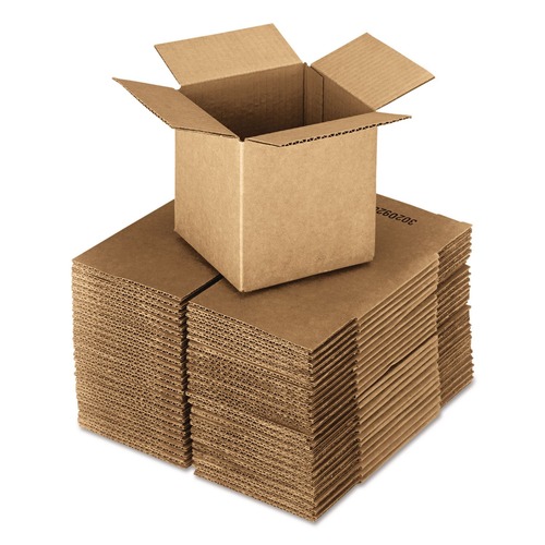 Mailing Boxes & Tubes | Universal UFS161616 Regular Slotted Container (RSC) 16 in. x 16 in. x 16 in. Cubed Fixed-Depth Corrugated Shipping Boxes - Brown Kraft (25/Bundle) image number 0