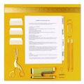 Dividers & Tabs | Avery 74776 3 in. x 1.5 in. 1/3-Cut Ultra Tabs Wide and Slim Repositionable Tabs - White (24/Pack) image number 6
