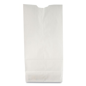 General 51030 6.31 in. x 4.19 in. x 13.38 in. 35 lbs. Capacity #10 Grocery Paper Bags - White (500/Bundle)