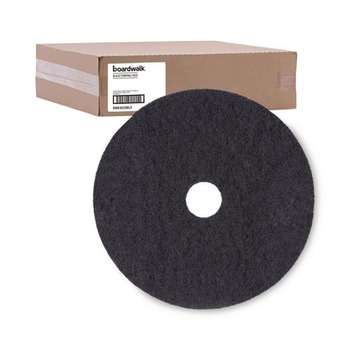 Boardwalk BWK4020BLA 20 in. Diameter Stripping Floor Pads - Black (5/Carton)