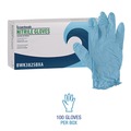 Disposable Gloves | Boardwalk 382SBXA 5 mil. Disposable Examination Nitrile Gloves - Small, Blue (100/Box) image number 3