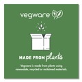 Food Trays, Containers, and Lids | Vegware VW-P009NFA 8 in. x 10 in. Nourish Molded Fiber Compostable Sugarcane Tableware Platter - White (500/Carton) image number 3