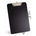 Clipboards | Officemate 83215 Plastic Magnetic Clipboard, 1.5-in Clip Capacity, Holds 8 x 11.5 Sheets, Black image number 1