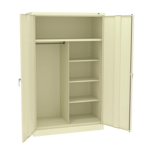 Office Filing Cabinets & Shelves | Tennsco J2478SUC-CPY 48 in. x 24 in. x 78 in. Jumbo Combination Steel Storage Cabinet - Putty image number 0