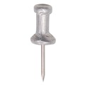Push Pins | GEM CPAL4 0.5 in. Aluminum Head Push Pins - Silver (100/Box) image number 2