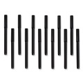 Pens | U Brands 5007U01-24 0.7 mm Fine Catalina Soft Touch Stick Porous Point Pen - Black (12/Pack) image number 1