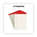 Notebooks & Pads | Universal UNV35882 50-Sheet 8.5 in. x 11 in. Colored Perforated Writing Pads - Wide/Legal Rule, Ivory (1 Dozen) image number 3
