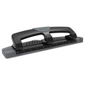 Staple Punches | Swingline A7074134 12-Sheet SmartTouch 3-Hole Punch 9/32 in. Holes - Black/Gray image number 1