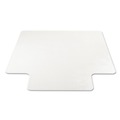 Office Chair Mats | Deflecto CM14233 45 in. x 53 in. Wide Lipped SuperMat Frequent Use Chair Mat for Medium Pile Carpet - Clear image number 3