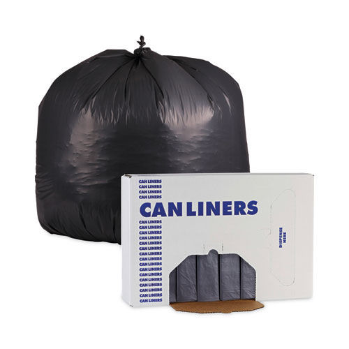 Storage Accessories | Boardwalk H7658SGK 38 in. x 58 in. 60 gal. 1.1 mil Linear Low Density Industrial Can Liners - Gray (100/Carton) image number 0
