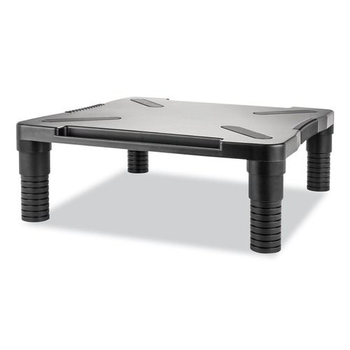 Monitor Stands | Innovera IVR55010 13.13 in. x 13.5 in. x 4 in. Single Level Monitor Riser - Black image number 0