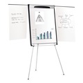 Easels | MasterVision EA23066720 39 in. - 72 in. High Tripod Extension Bar Magnetic Dry-Erase Easel - Black/Silver image number 1