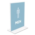Desk Shelves | Deflecto 69101 5 in. x 7 in. Insert Classic Image Double-Sided Sign Holder - Clear image number 6