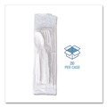 Cutlery | Boardwalk BWK4KITWHPS 4-Piece Mediumweight Polystyrene Cutlery Kit - White (250/Carton) image number 6