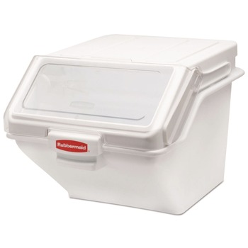Rubbermaid Commercial FG9G5800WHT 19.2 in. x 23.5 in. x 16.88 in. PROSAVE Plastic Shelf Ingredient Bin - White