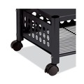 Office Desks & Workstations | Vertiflex VF52009 21.5 in. x 17.88 in. x 11.5 in. 90 lbs. Capacity 2 Shelves Metal Underdesk Machine Stand - Black image number 3