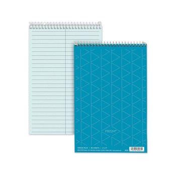 TOPS 80284 6 x 9 Sheets (80) Prism Gregg Rule Steno Pads - Blue Cover/Blue Sheets (4/Pack)