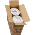 Food Trays, Containers, and Lids | Pactiv Corp. Y52730 7 in. Diameter x 1.53 in. h 24 oz Aluminum Take-Out Container - Silver (250/Carton) image number 2