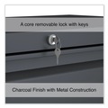 Office Filing Cabinets & Shelves | Alera 25511 42 in. x 18.63 in. x 52.5 in. 4-Drawer Lateral File - Charcoal image number 6