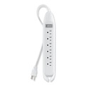 Surge Protectors | Belkin F9D160-12 6-Outlet 12 ft. Cord Power Strip - White image number 0