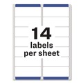 Labels | Avery 05662 Easy Peel 1.33 in. x 4 in. Mailing Labels with Sure Feed - Matte Clear (14-Piece/Sheet, 50 Sheets/Box) image number 4