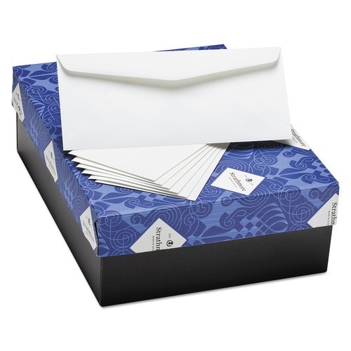 Envelopes & Mailers | Strathmore M27565 4.13 in. x 9.5 in. #10 25% Cotton Business Envelopes - Natural White (500/Box) image number 0