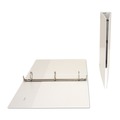 Binders | Universal UNV20972 Economy 1.5 in. Capacity 11 in. x 8.5 in. Round 3-Ring View Binder - White image number 4