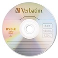 Office Electronics & Batteries | Verbatim 95101 4.7 GB 16X DVD-R Recordable Disc Spindle - Silver (50/Pack) image number 1