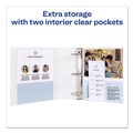 Just Launched | Avery 05731 3 Round Rings 2 in. Capacity 11 in. x 8.5 in. Economy View Binder - White image number 4