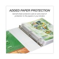Just Launched | Samsill 18957 11 in. x 8.5 in. 3 Rings 1.5 in. Capacity Earth's Choice Plant-Based Round Ring View Binder - White image number 6