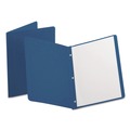 Report Covers & Pocket Folders | Oxford 52538EE 3 Fasteners Report Cover Panel and Border Cover - Dark Blue (25/Box) image number 1