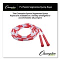 Breakroom Supplies | Champion Sports PR7 7 ft. Segmented Plastic Jump Rope - Red/White image number 4