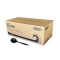 Cutlery | Boardwalk BWKSOUPBLMW Mediumweight Polypropylene Plastic Soup Spoon Cutlery - Black (1000/Carton) image number 1